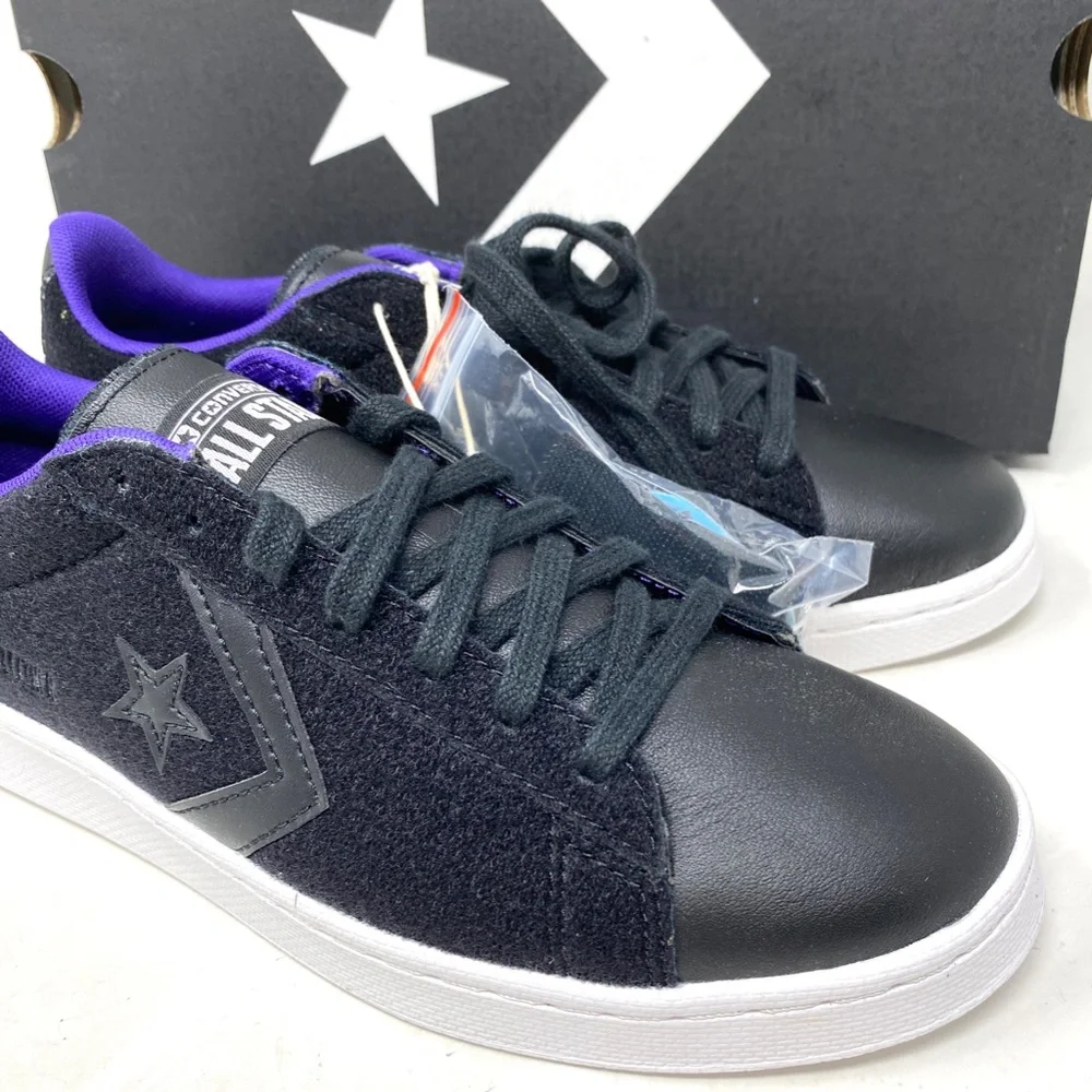 Converse Pro Leather Low Skate Women's Shoes Black Suede Casual Sneakers A01649C - Picture 8 of 11
